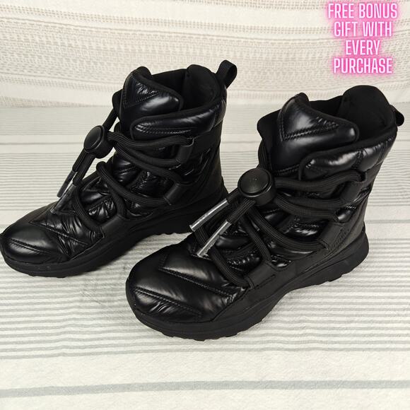 Merrell Black Waterproof Insulated Winter Moon Boots Size 7 - Picture 1 of 12